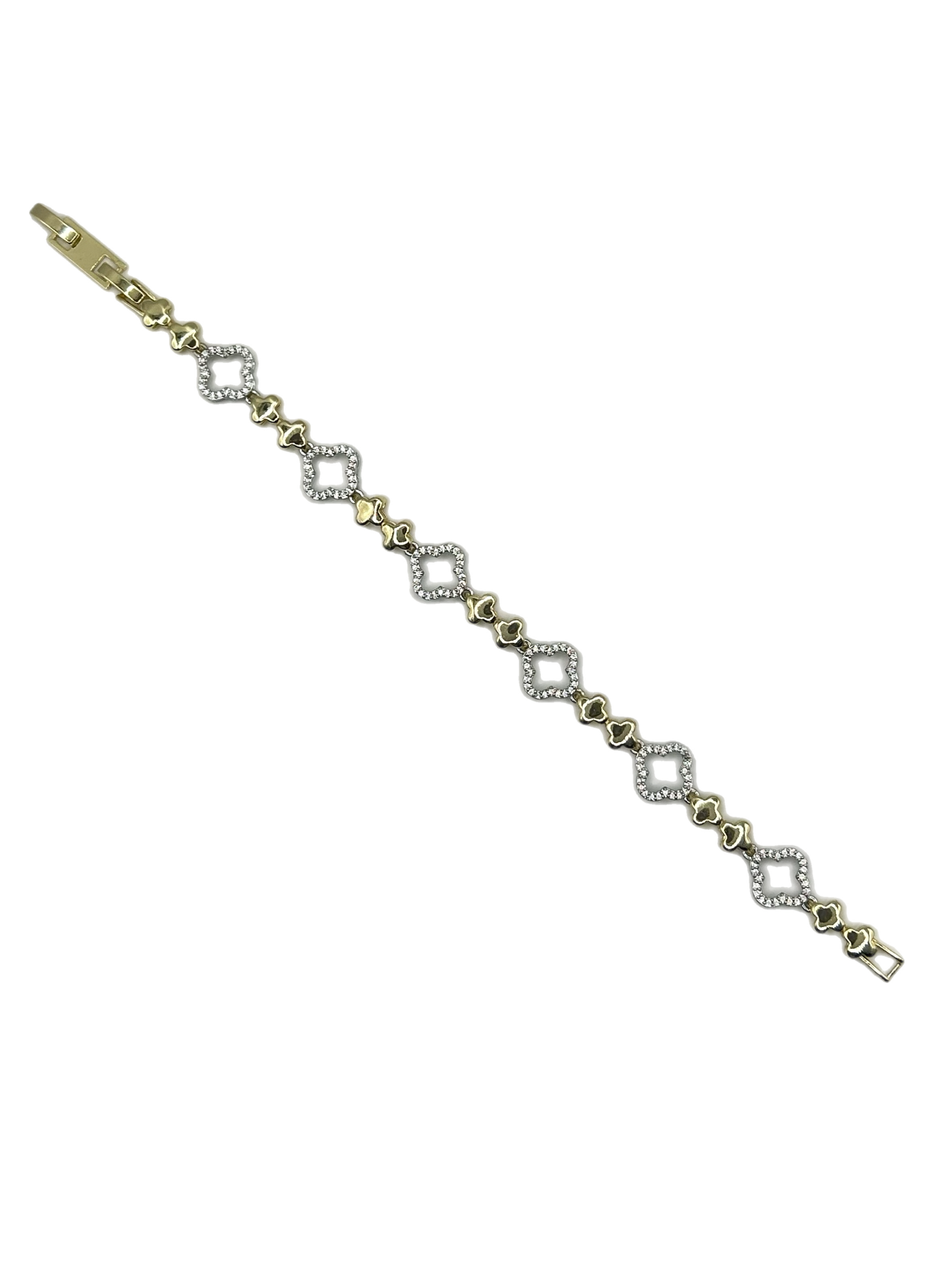 Bracciale “Quadrifoglio” (gold & silver)