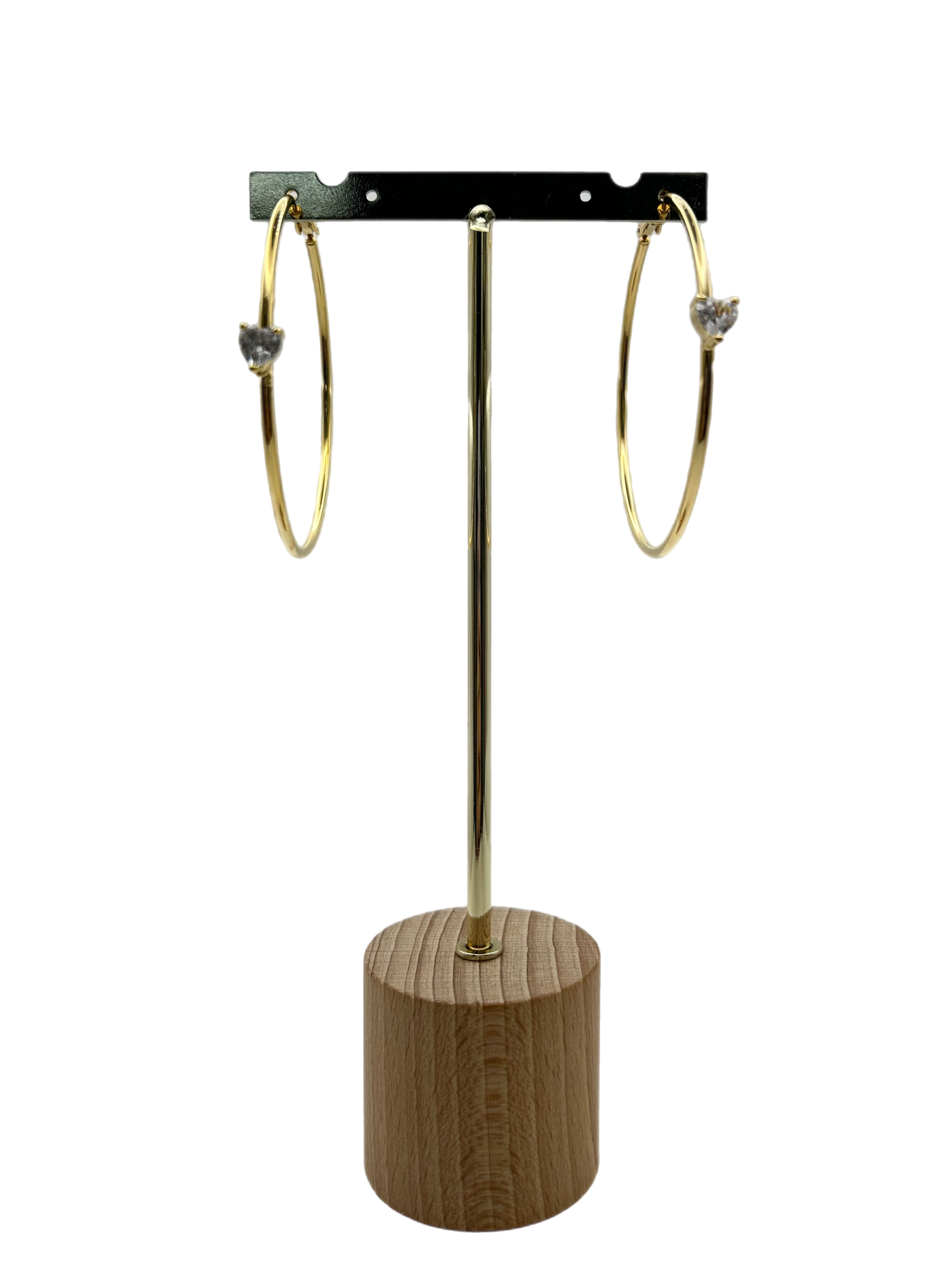 Cerchio “Romantic heart” big (crystal & rosso)