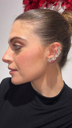 Ear cuff “Millecuori” (base gold & crystal)