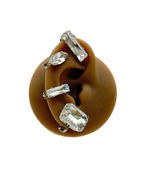 Orecchini Ear Cuff “Geometric” (base gold & silver)