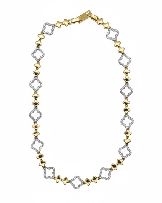 Collana “Quadrifoglio” (gold & silver)