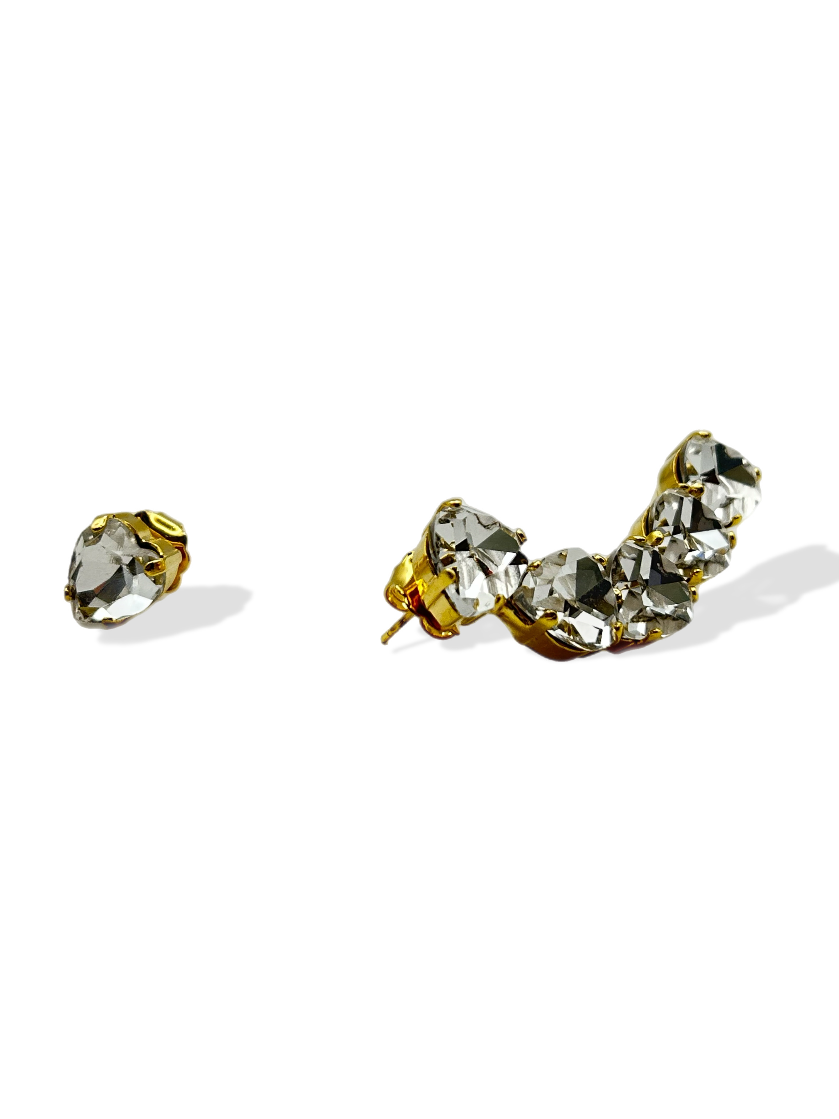 Ear cuff “Millecuori” (base gold & crystal)