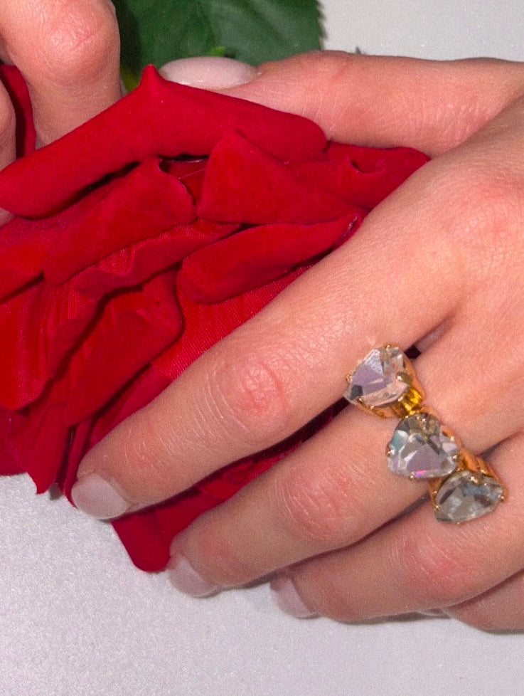 Anello “Trecuori” (base gold & silver)