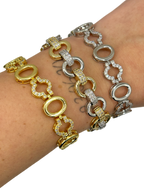 Bracciale “Hieroglyphics” (gold & silver)