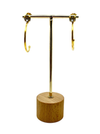 Orecchino “Punto luce Semicircle” medium (base gold & silver)
