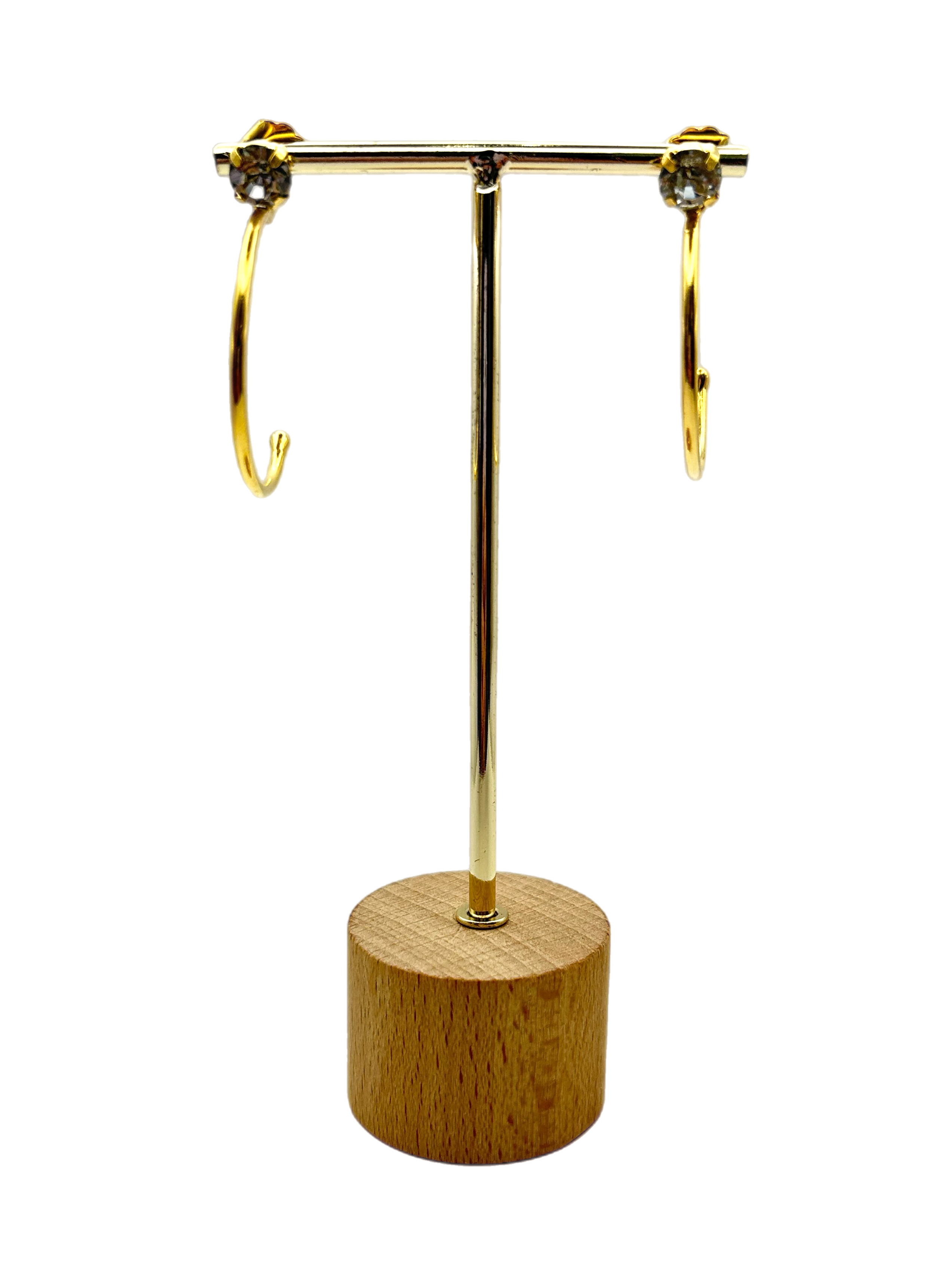 Orecchino “Punto luce Semicircle” medium (base gold & silver)