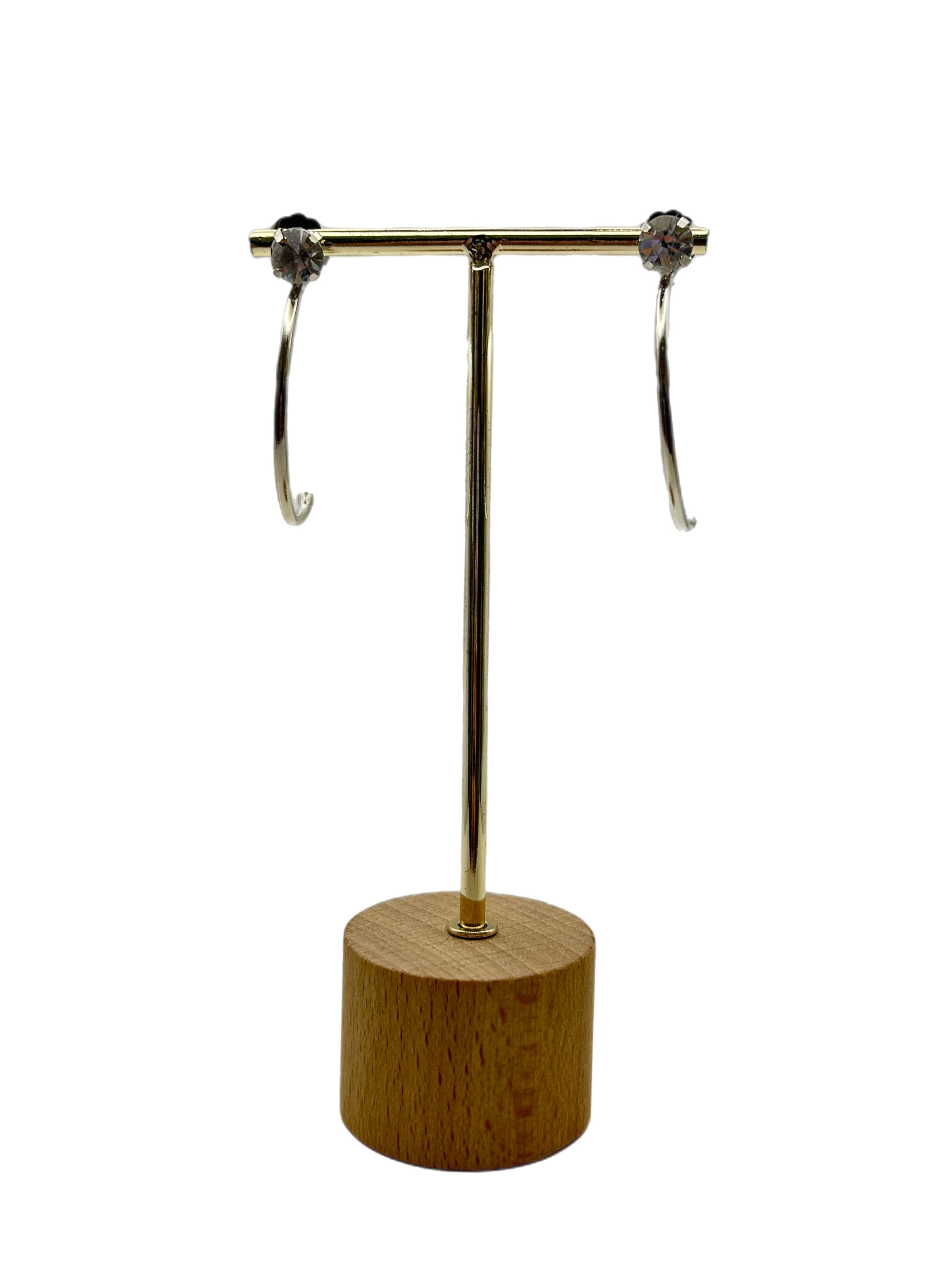 Orecchino “Punto luce Semicircle” medium (base gold & silver)