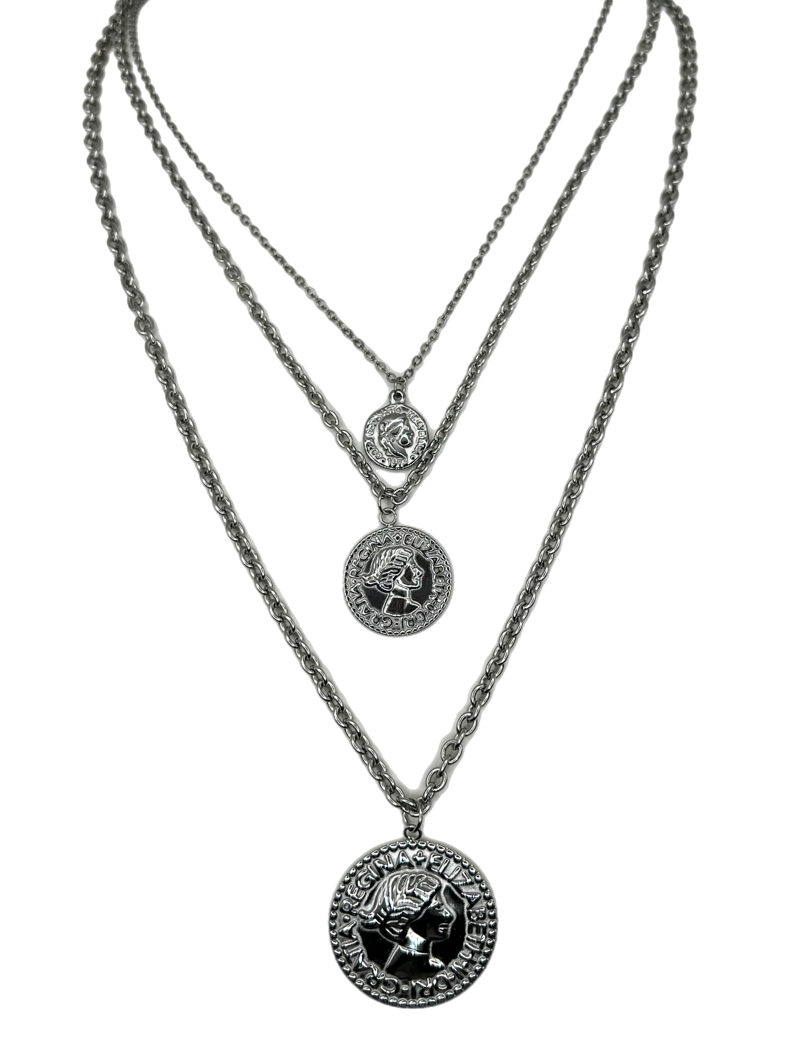 Collana “Elizabeth Queen” (gold & silver)