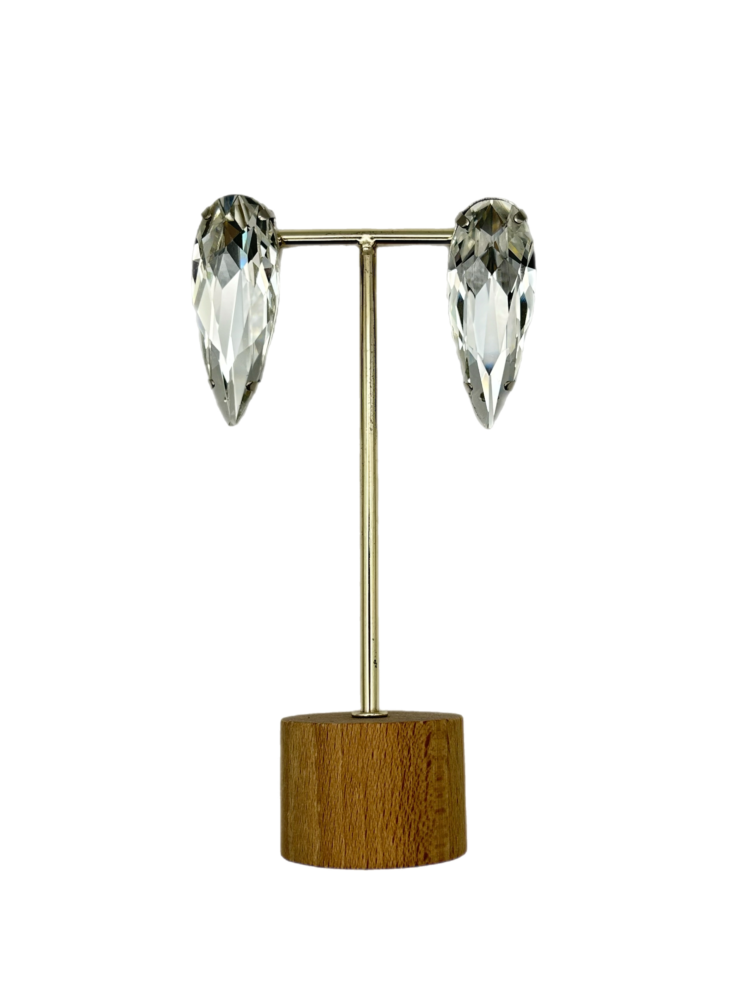Orecchino “Goccia Crystal” (base gold & silver)