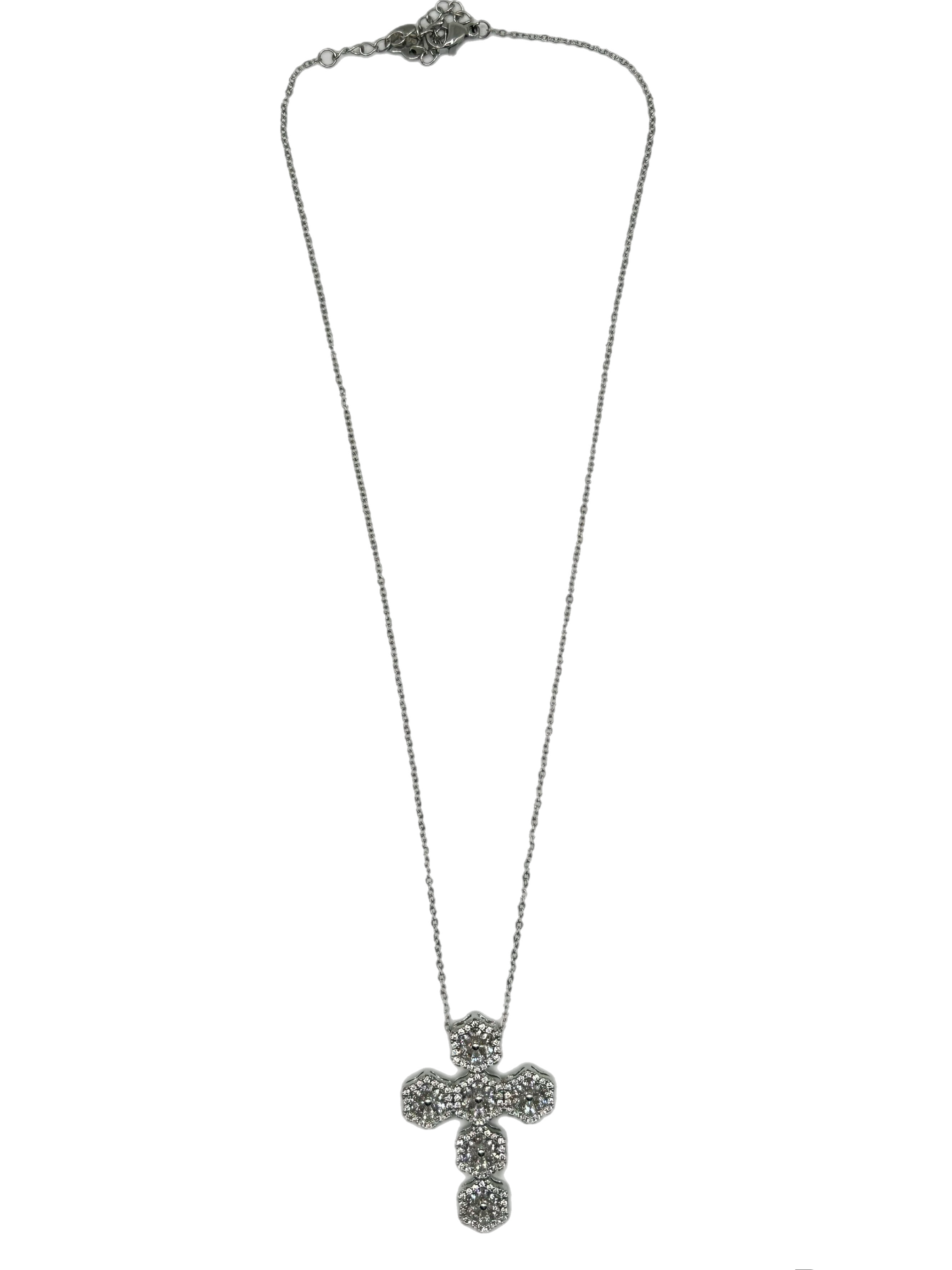 Collana “Croce” big (gold & silver)