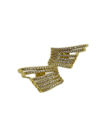 Orecchino “Circle strass” (Gold & silver)