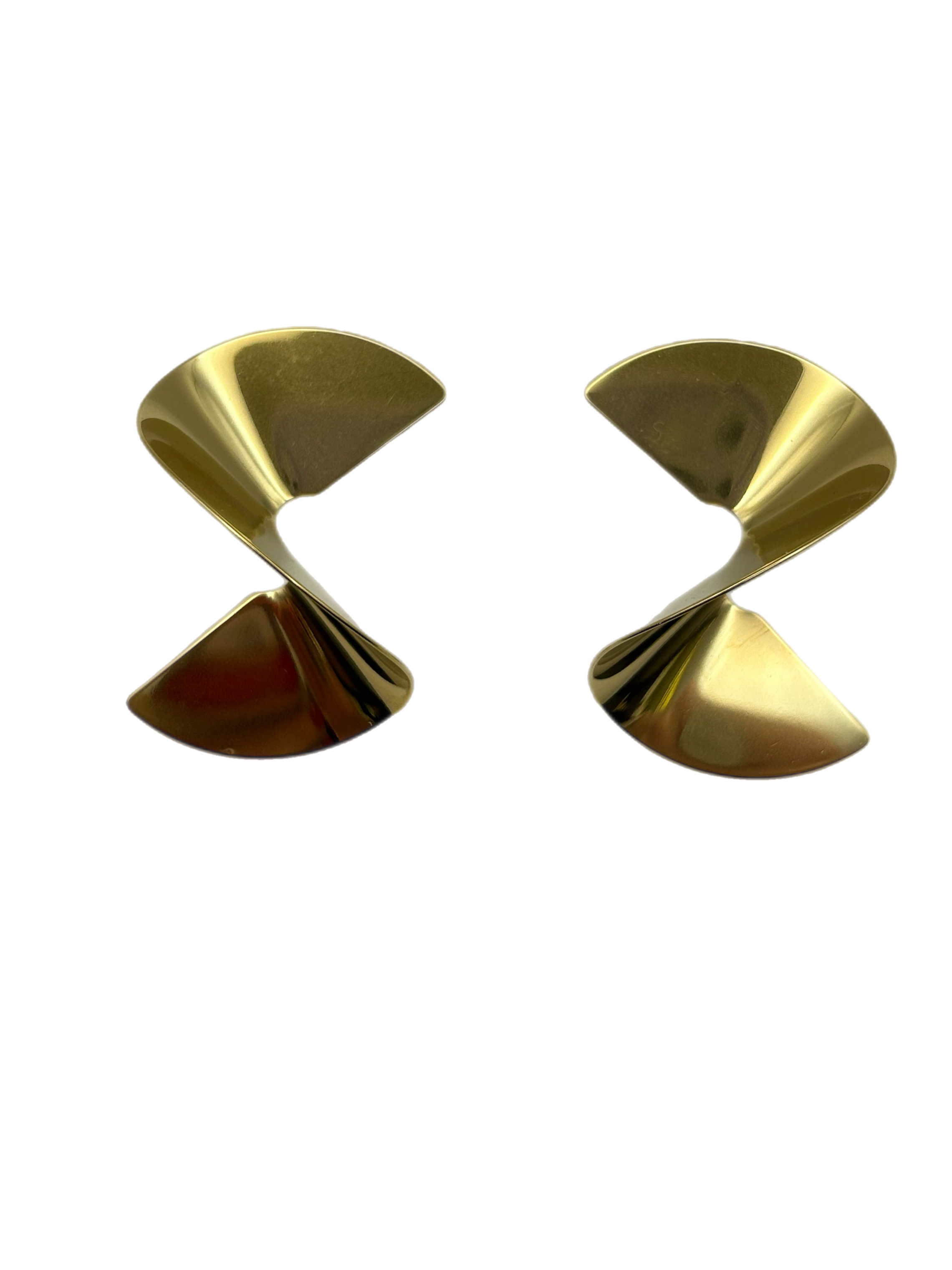 Orecchino “spirale” (gold & silver)