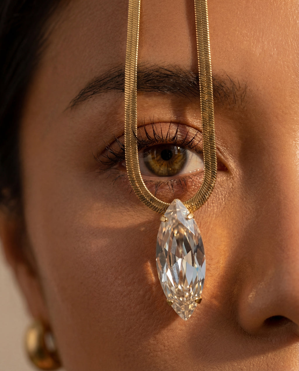 Collana “Goccia Crystal” (base gold)
