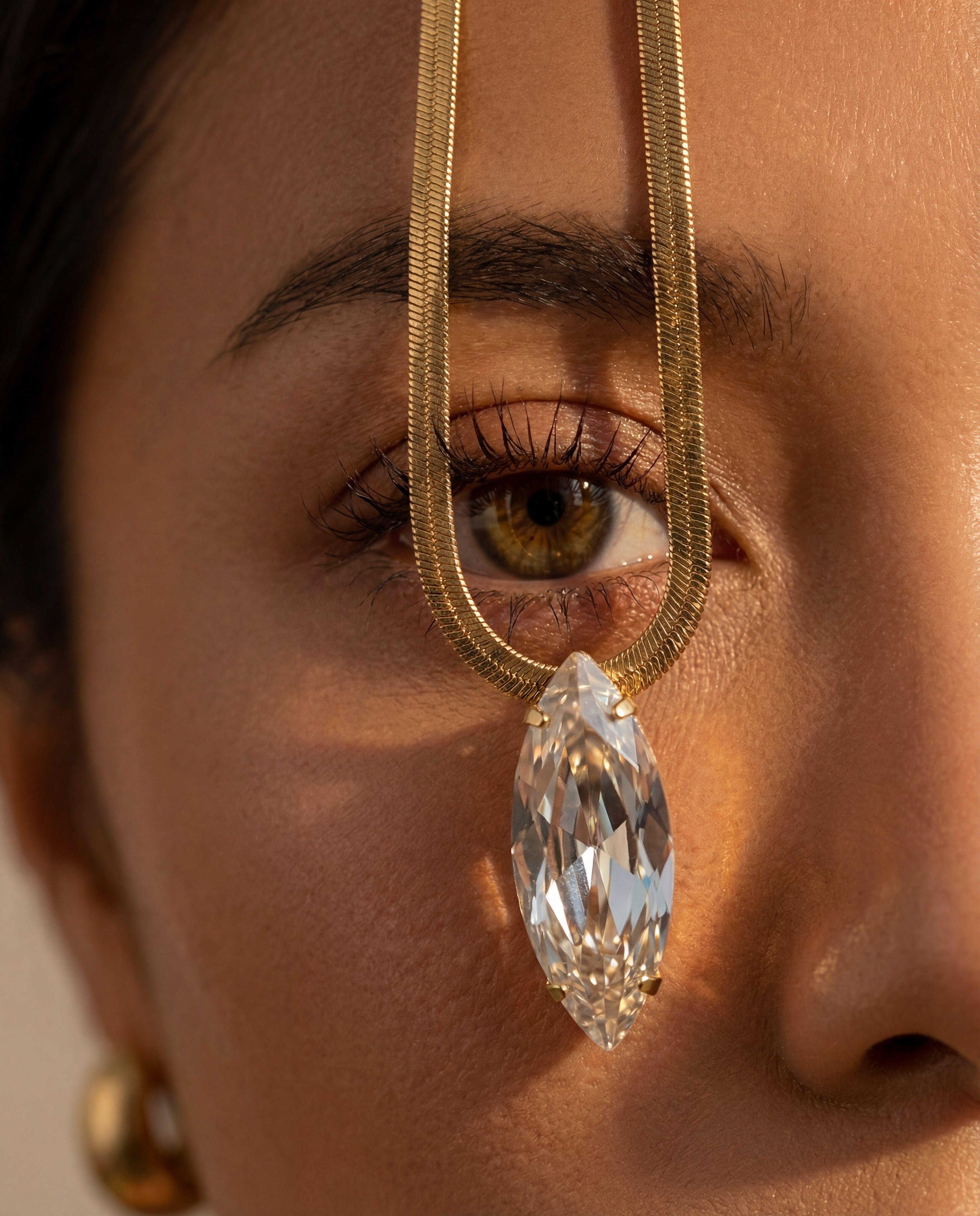 Collana “Goccia Crystal” (base gold)